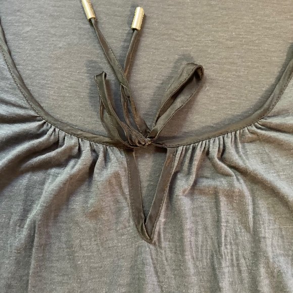 Vintage John Galliano semi sheer long sleeve shirt - Slate Blue - Size Large - Picture 5 of 10